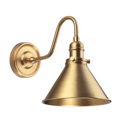 Vägglampa LOVA metall skärm antik mässing