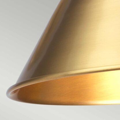 Vägglampa LOVA metall skärm antik mässing - Bild 2