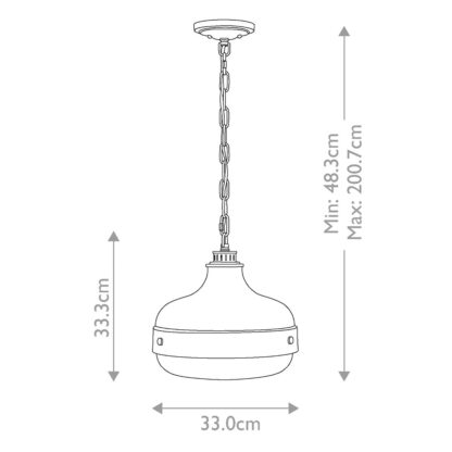 Pendellampa CADENCE 2 mörk antik mässing matt svart glas kupa - Bild 8