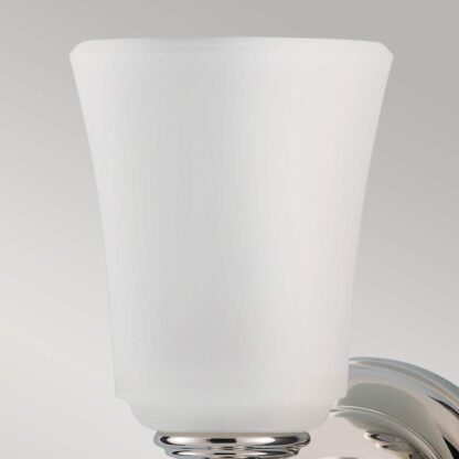 Vägglampa Huguenot Lake 2, mässing, klart blåsigt glas - Bild 6