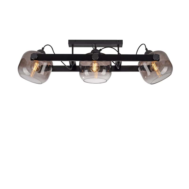 Taklampa CUP 2.0, rökfärgad glas, 3 ljus - Bild 9