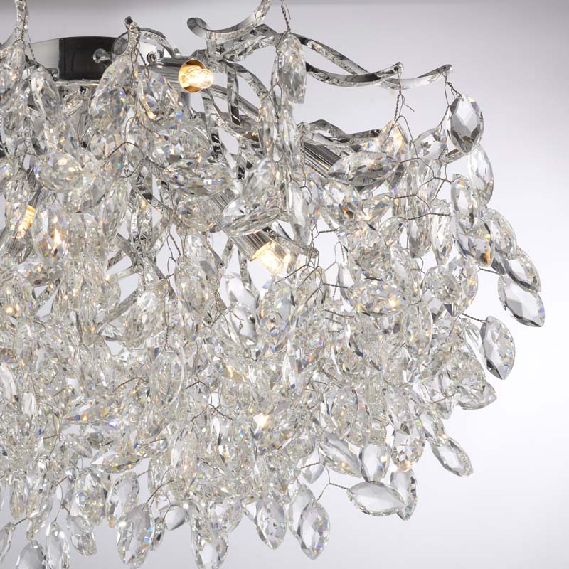 Taklampa RICICLE, kristallplafond med kromade detaljer - Bild 12