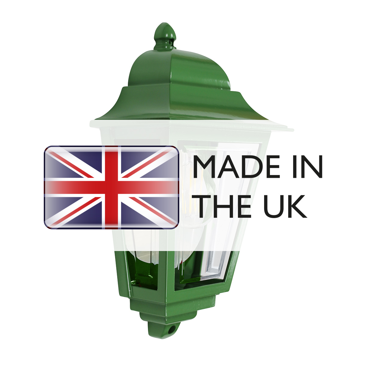 Fasadlampa DECO LANE, grön - Bild 6