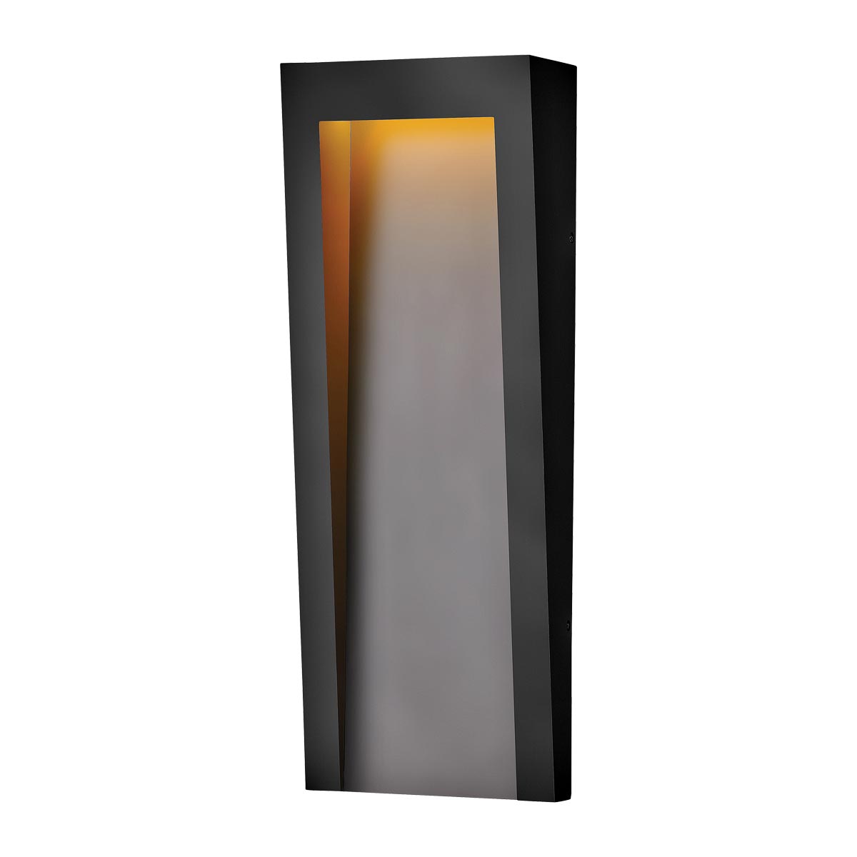 Fasadlampa TAPER, texturerad svart
