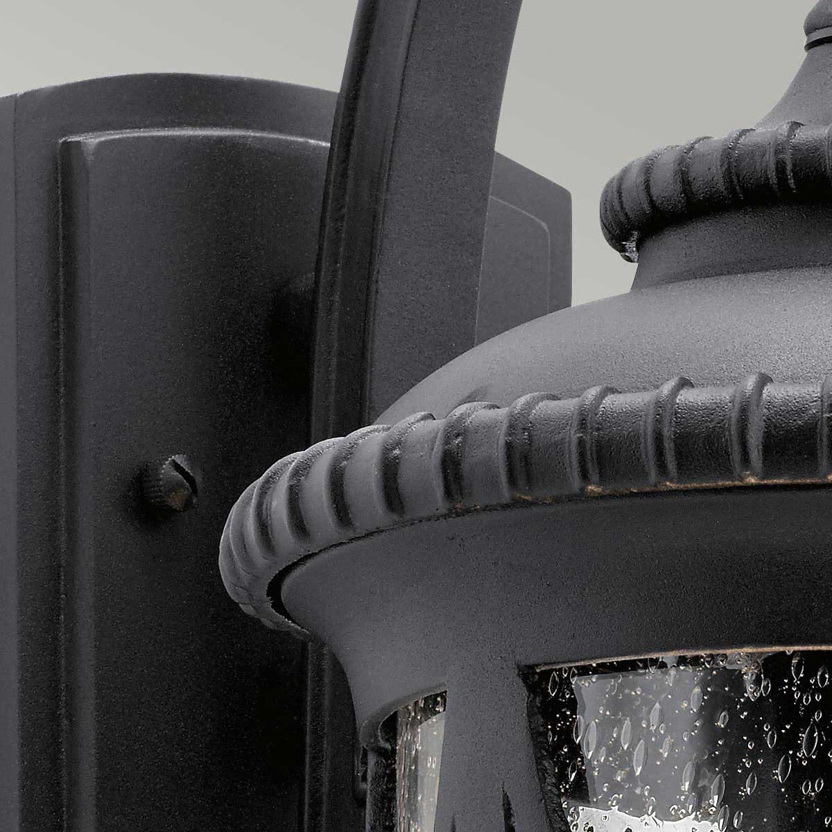Fasadlampa ADMIRALS COVE, texturerad svart - Bild 3