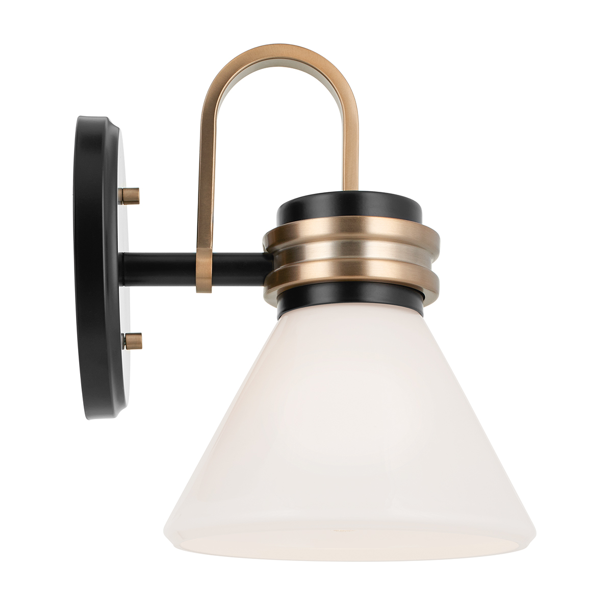 Vägglampa FARUM, svart med champagnebrons - Bild 2