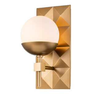 Vägglampa DECO, lackerat guld