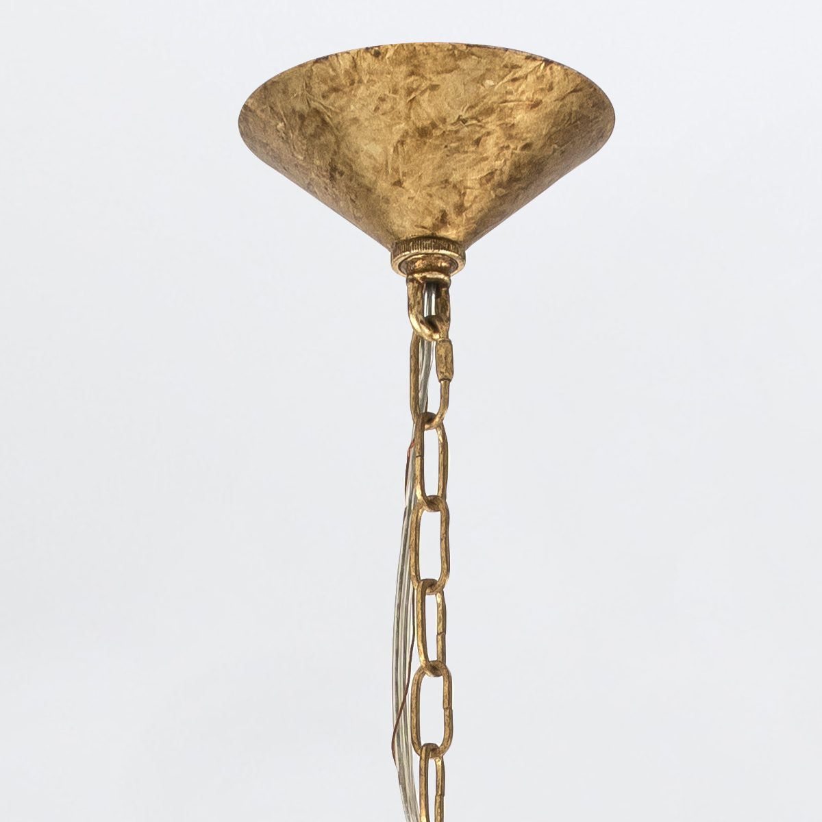 Takkrona MERIDIAN, bearbetat guld och rökt glas - Bild 3