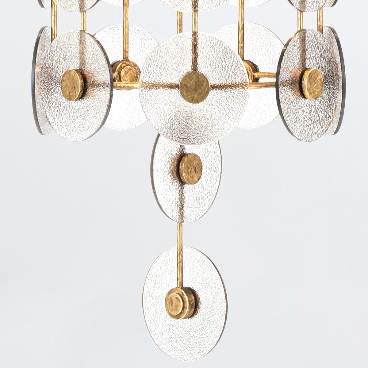 Takkrona MERIDIAN, bearbetat guld och rökt glas - Bild 4