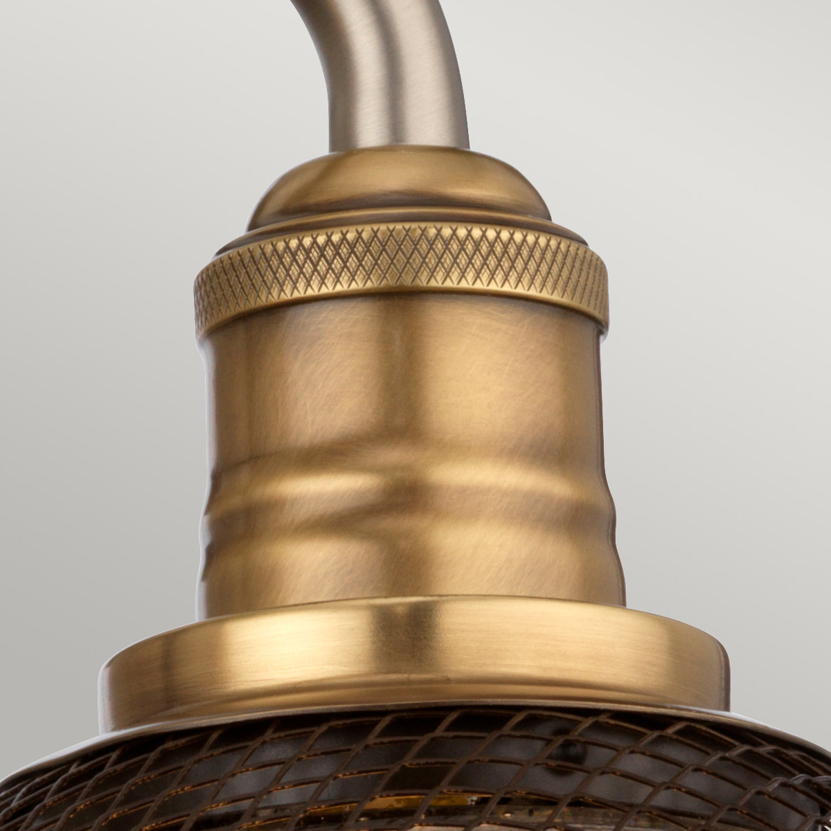 Vägglampa RIGBY, antik nickel och mässing - Bild 4