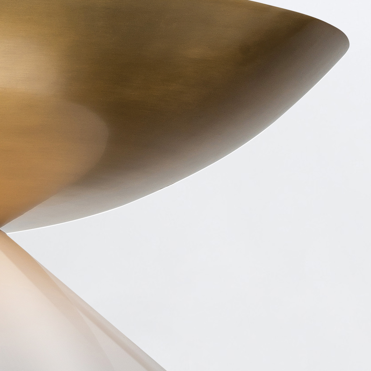 Pendellampa SAUCER, antik mässing - Bild 7