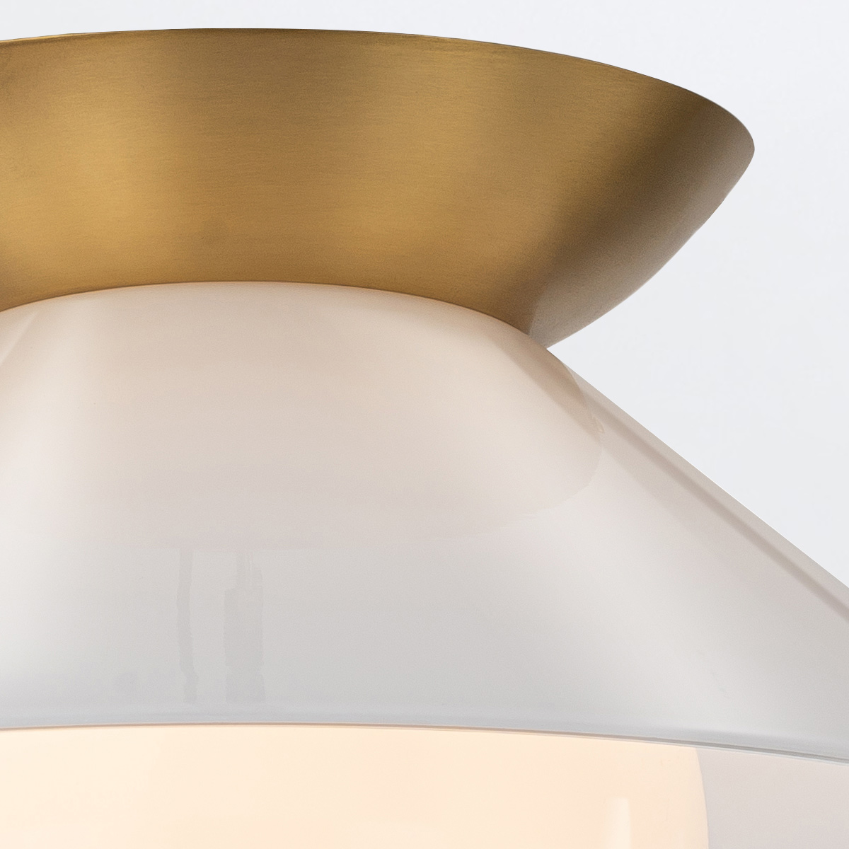 Taklampa SAUCER, antik mässing - Bild 2