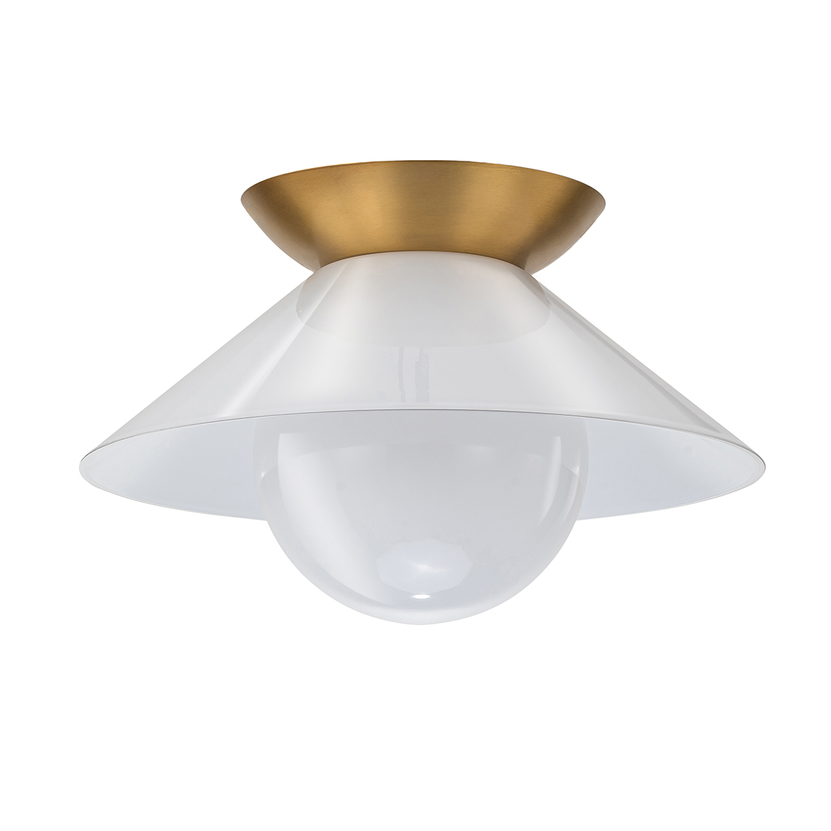 Taklampa SAUCER, antik mässing - Bild 5