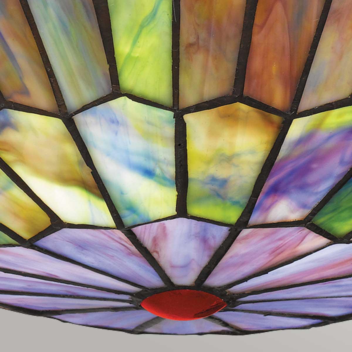 Plafond WATKINS, valiant brons & konstglasskärm - Bild 5