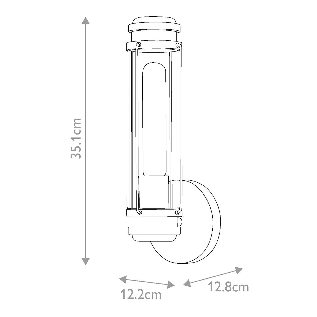 Vägglampa MASTHEAD, antik mässing, svart, badrumsbelysning - Bild 7